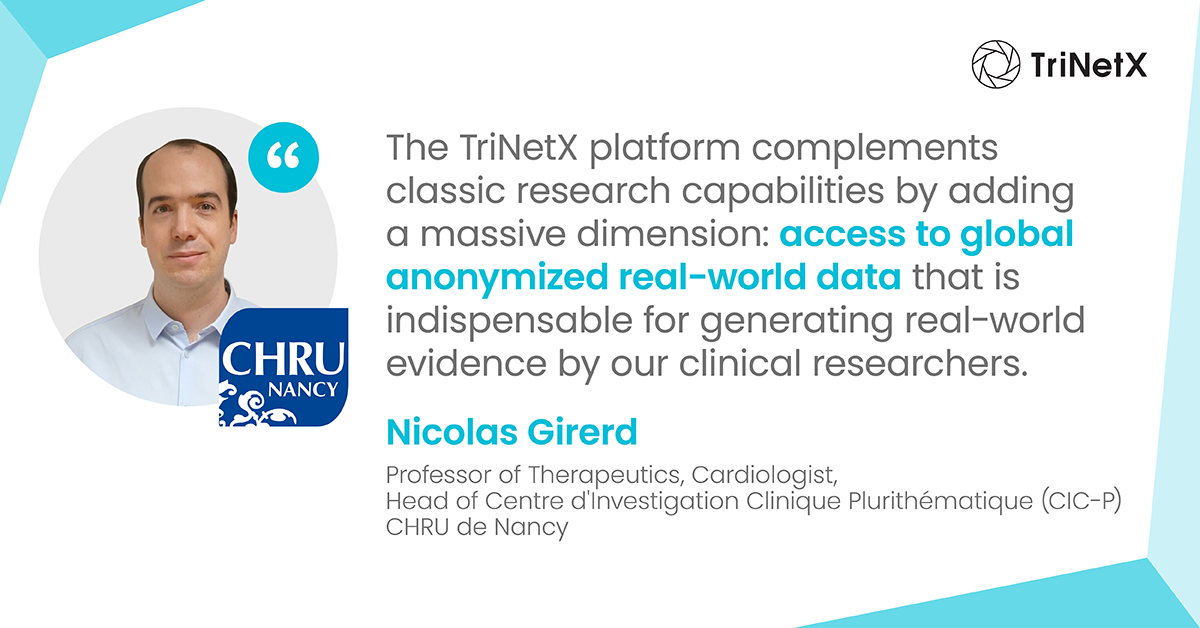 France’s CHRU de Nancy Joins the TriNetX Network to Strengthen Investigator-Initiated Research Output and Patient Access to Innovative Therapies