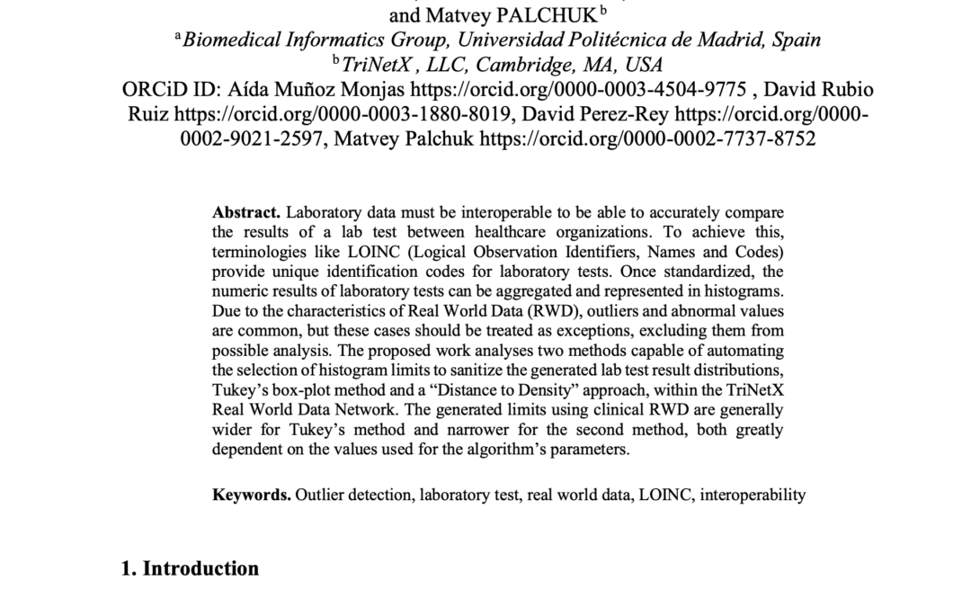 Automatic outlier detection in laboratory result distributions within a real world data network