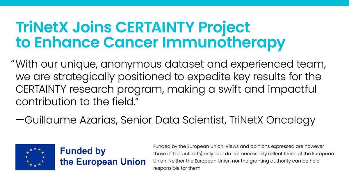 TriNetX Joins CERTAINTY Project to Enhance Cancer Immunotherapy