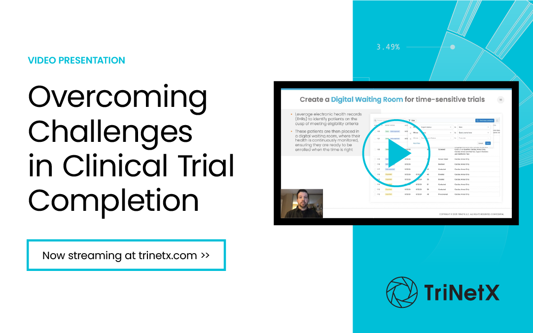 2025 03 19_TriNetX Webinar_Final Frontier_Social_WP Featured Image (1) Closing the gaps in multiple myeloma with Data and AI. Three speakers listed (Michael Sankey, Databricks; Jeffrey Graham, TriNetX; Luis Arthur Pelloso, MD, PhD, PPD) November 14, 2023 at 11:30 am ET